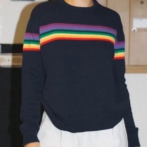 Brandy Melville Bronx Rainbow Knit Sweater